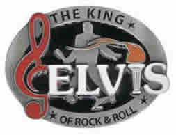 Elvis buckle with treble cleff